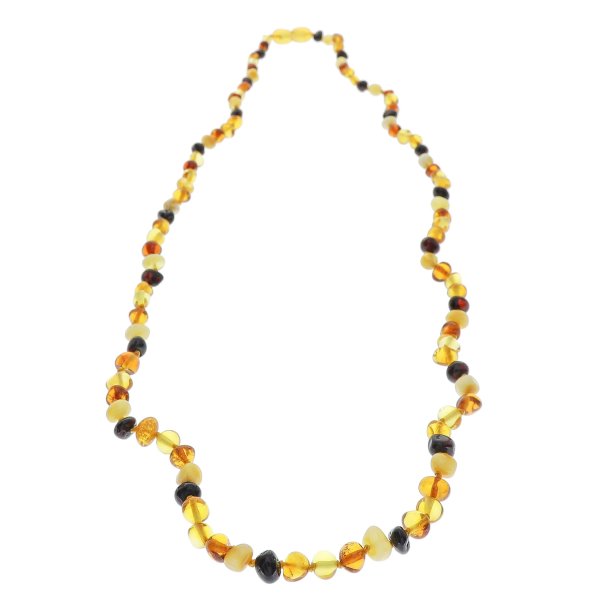 Naturformet Ravkde Af Det Flotteste Vesterhavs Ravperler- 45 CM