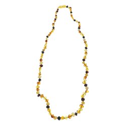 Naturformet Ravkde Af Det Flotteste Vesterhavs Ravperler- 45 CM