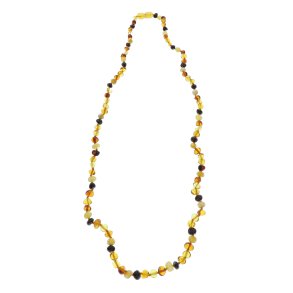 Naturformet Ravkde Af Det Flotteste Vesterhavs Ravperler-60 CM