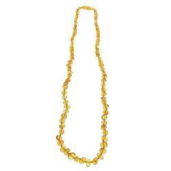 Naturformet Ravkde Af Det Flotteste Vesterhavs Ravperler - 55 CM