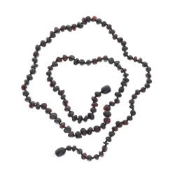 Naturformet Ravkde Af Det Flotteste Vesterhavs Ravperler - 50 CM