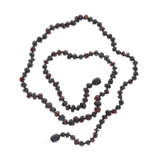 Naturformet Ravkde Af Det Flotteste Vesterhavs Ravperler - 50 CM