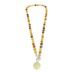 Kde Med Ravperler Og Sterling Slvs Elementer / Amber necklace