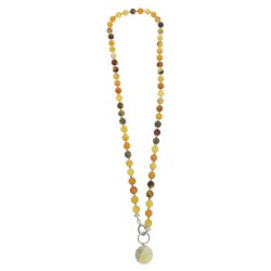 Kde Med Ravperler Og Sterling Slvs Elementer / Amber necklace