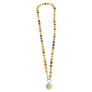 Kde Med Ravperler Og Sterling Slvs Elementer / Amber necklace