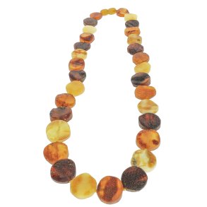 Flot Kde Af Flade Naturlige Ravstykker