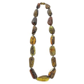 gte Og Unik Jordravs Kde / Echte und einzigartige Erdbernsteinkette