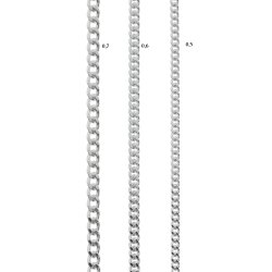 Panser Slvkde 42 cm tykkelse 0,7 / Silver Panser chain