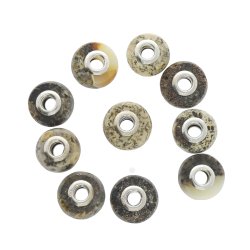 Handgefertigte, unpolierte Perlen aus Erdrav, passend f�r Pandora und Trollekugle