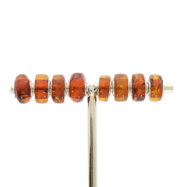 Hndlavede rav perler, der passer til Pandora og Trollekugle