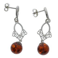 Klassiske Slv reringe Med En Ravperle