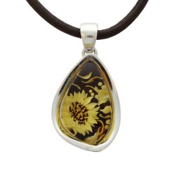 Helt Unik Vintage Stil H�ndgraveret Cameo Rav Vedh�ng