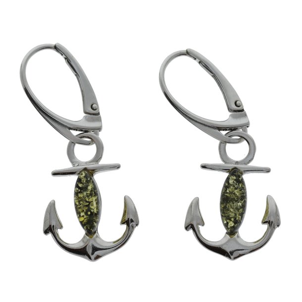 Anker reringe Med Grn Rav