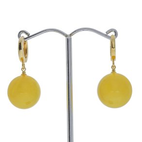 Unikke Mlkeravs Kugle reringe I Forgyldt Slv