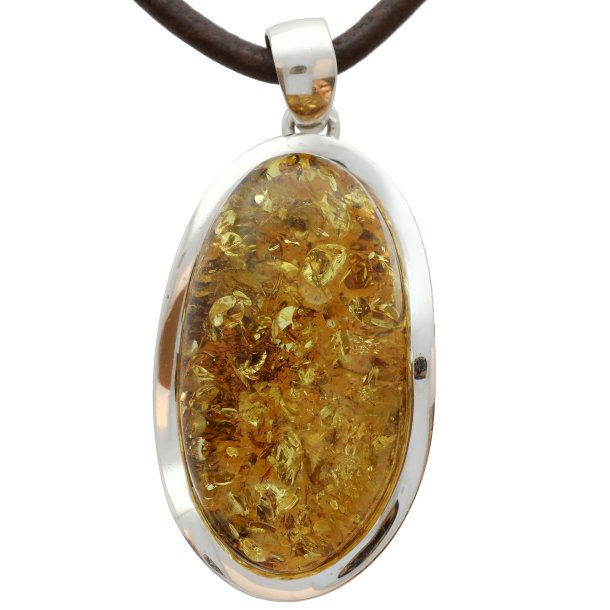 Unik Og Moderne Rav og Slv Vedhng