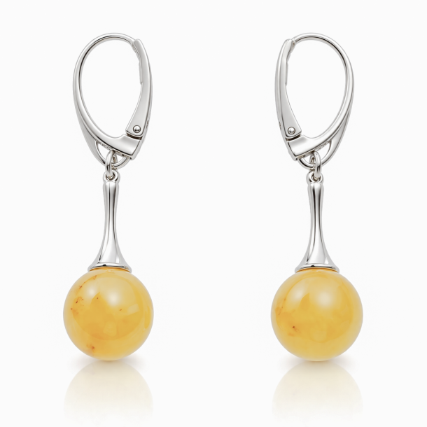 H�ngende Milchraben Bernstein Perlen