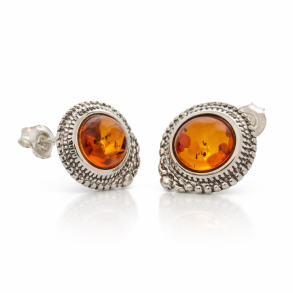 Bernstein Ohrringe im marokkanischen Stil