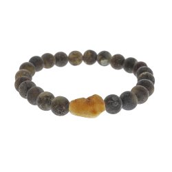 gte jordrav armbnd med sm stykker dansk strandrav / Real Amber Bracelet / Echte Bernstein Armband