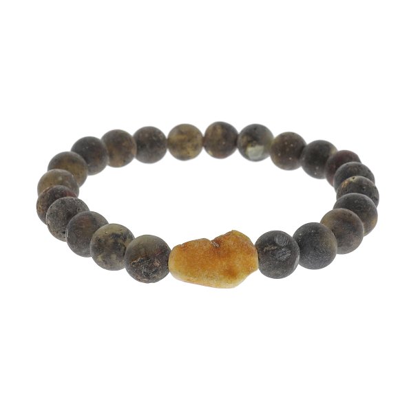 gte jordrav armbnd med sm stykker dansk strandrav / Real Amber Bracelet / Echte Bernstein Armband
