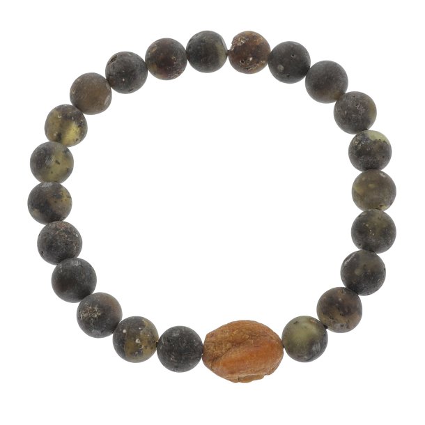gte jordrav armbnd med sm stykker dansk strandrav / Real Amber Bracelet / Echte Bernstein Armband
