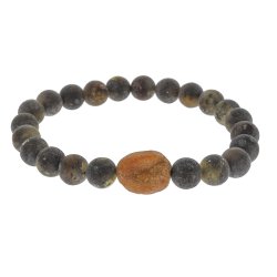gte jordrav armbnd med sm stykker dansk strandrav / Real Amber Bracelet / Echte Bernstein Armband