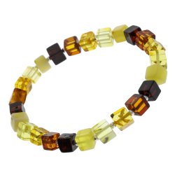 gte kvadratisk rav armbnd / Real Amber Bracelet / Echte Bernstein Armband