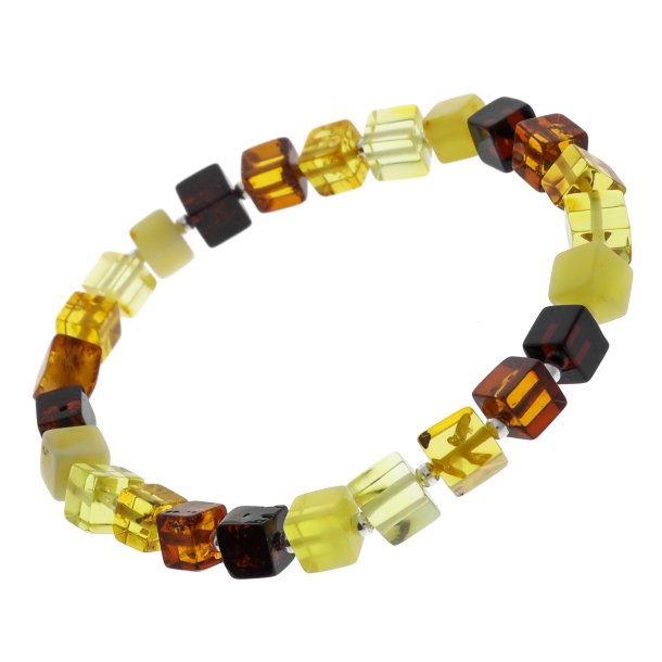 gte kvadratisk rav armbnd / Real Amber Bracelet / Echte Bernstein Armband