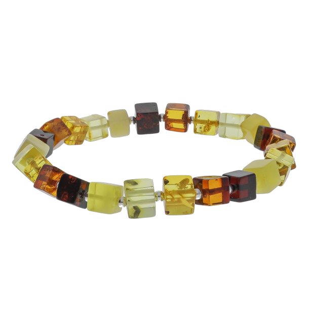 gte kvadratisk rav armbnd / Real Amber Bracelet / Echte Bernstein Armband