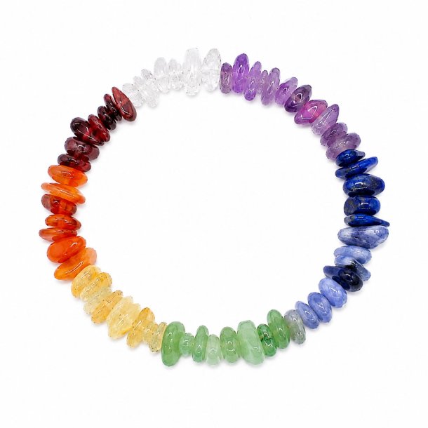 Chakra-Armband mit echten Edelsteinen