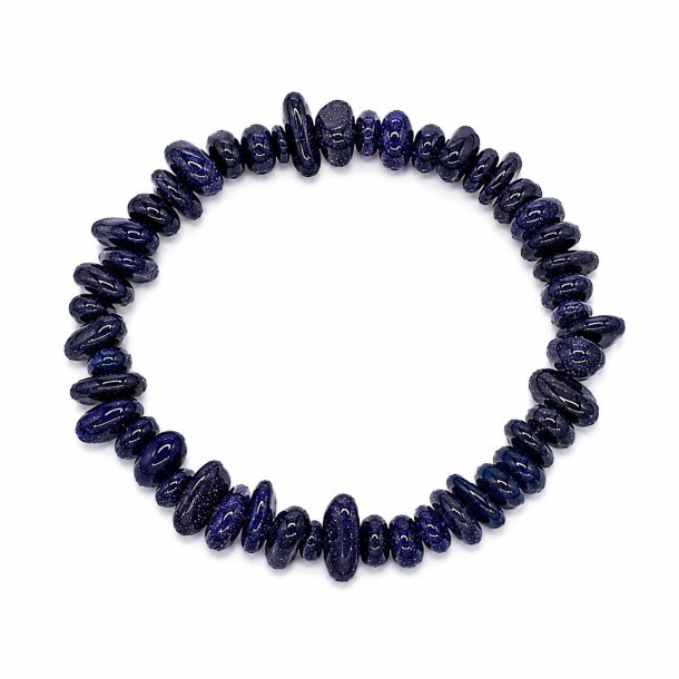 Blauer Goldstein mit echten Edelsteinen
