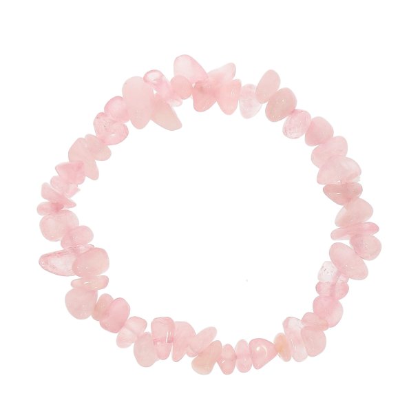 Rosenquarz Armband in nat�rlicher Form