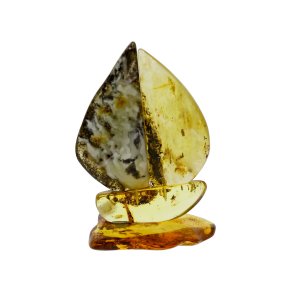 Unikt og meget smukt hndlavet ravskib