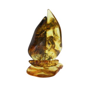 Unikt og meget smukt hndlavet ravskib