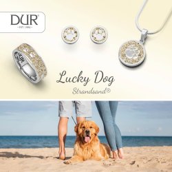 Vedhng "Lucky Dog" med Strand sandet