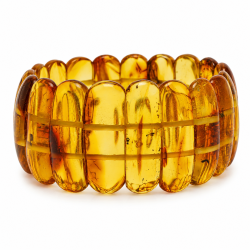Goldenes Bernstein Armband � Echter Bernstein in zeitlosem Design