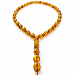 H�ndformet Muslimsk Bedek�de Af Det Flotteste Vesterhavs Ravperle 33 stykker  � Tasbih / Tespih  
