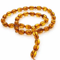 H�ndformet Muslimsk Bedek�de Af Det Flotteste Vesterhavs Ravperle 33 stykker  � Tasbih / Tespih  