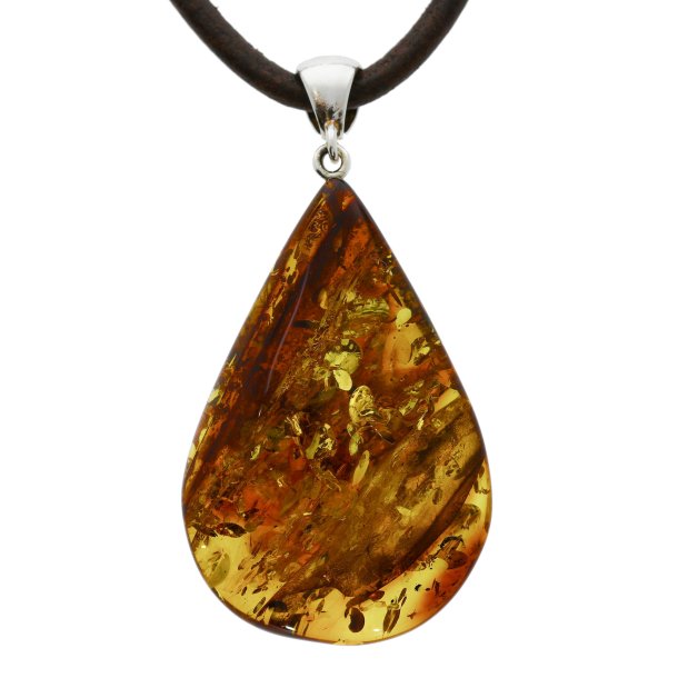 Rav dr�beformet vedh�ng af Vesterhavet rav