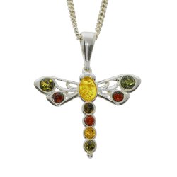 Gludsmede Vedhng I 925 Sterling Slv Og Rav