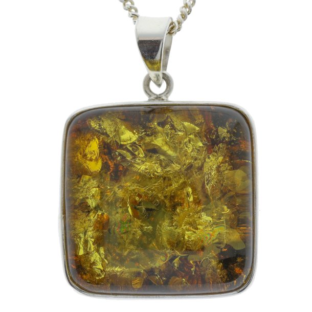 Hndlavet Rundt Vedhng I Rav Og Sterling Slv