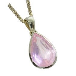 Rosakvartz Vedhng af hjeste kvalitet, diamantslebet fremstillet gamle guldsmedetraditioner