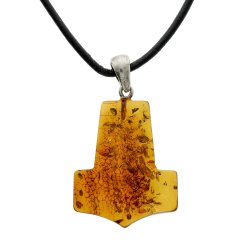 Thors Hammer Bernsteinanh�nger 