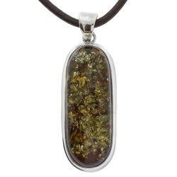 Wundersch�ner Bernstein- und Silber-Anh�nger