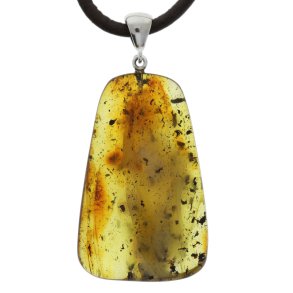 Unik Og Firkantet Rav Vedhng / Einzigartiger und quadratischer Bernstein Anhnger