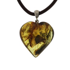 gte rav Hjerte / Real amber heart