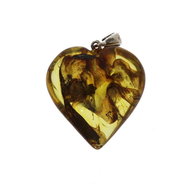 gte rav Hjerte / Real amber heart