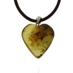 gte rav Hjerte / Real amber heart
