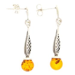 gte Rav reringe / Real Amber Earrings 
