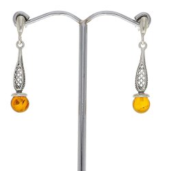 gte Rav reringe / Real Amber Earrings 