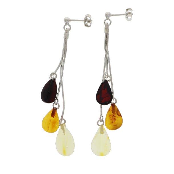 gte Rav reringe / Real Amber Earrings 